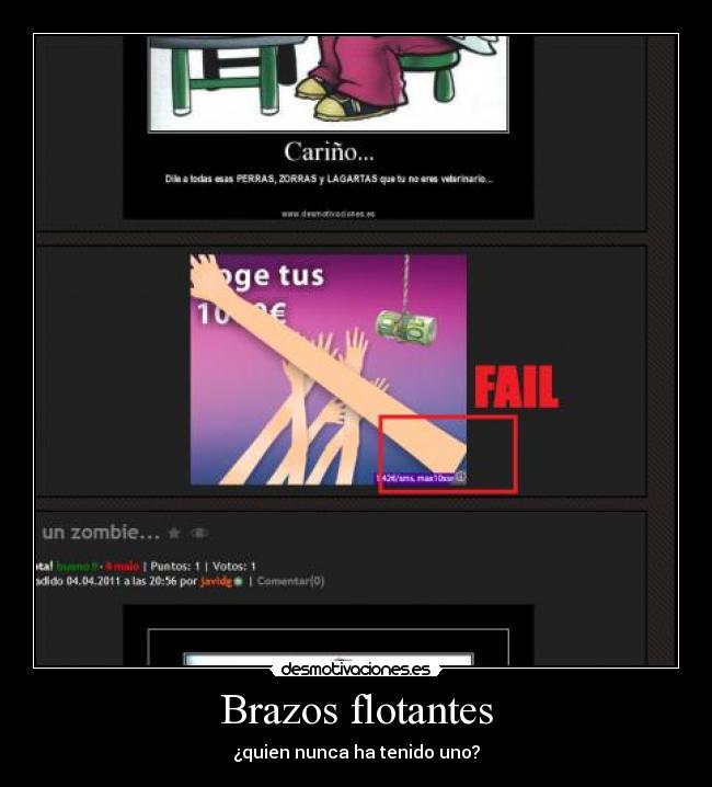 Brazos flotantes - ¿quien nunca ha tenido uno?