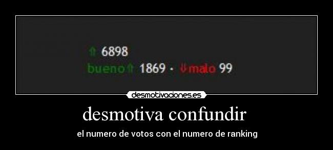 desmotiva confundir -