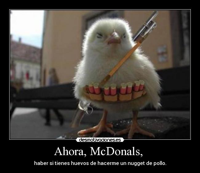 Ahora, McDonals,  - 