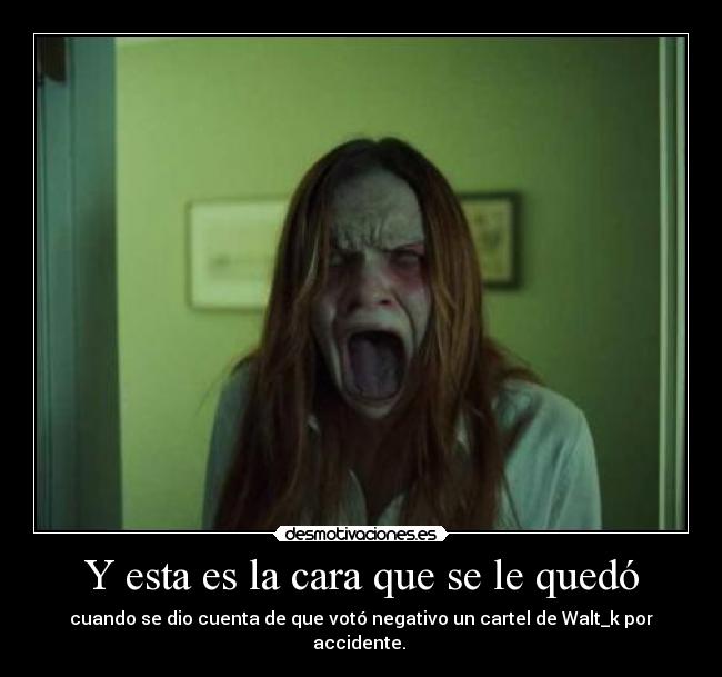 Y esta es la cara que se le quedó -