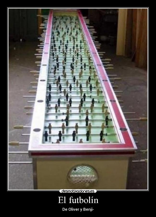 El futbolín -