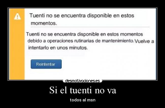 Si el tuenti no va - 