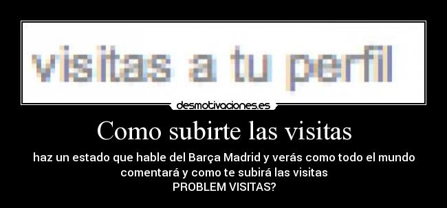 Como subirte las visitas - 
