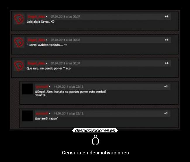 Ö - Censura en desmotivaciones