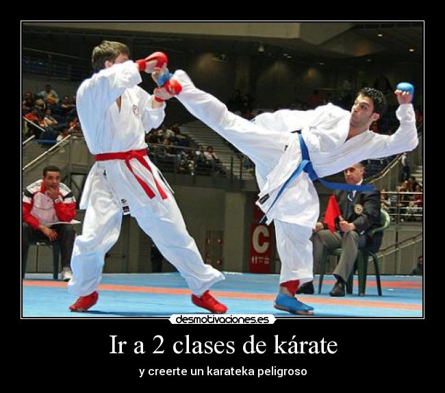carteles clases karate desmotivaciones