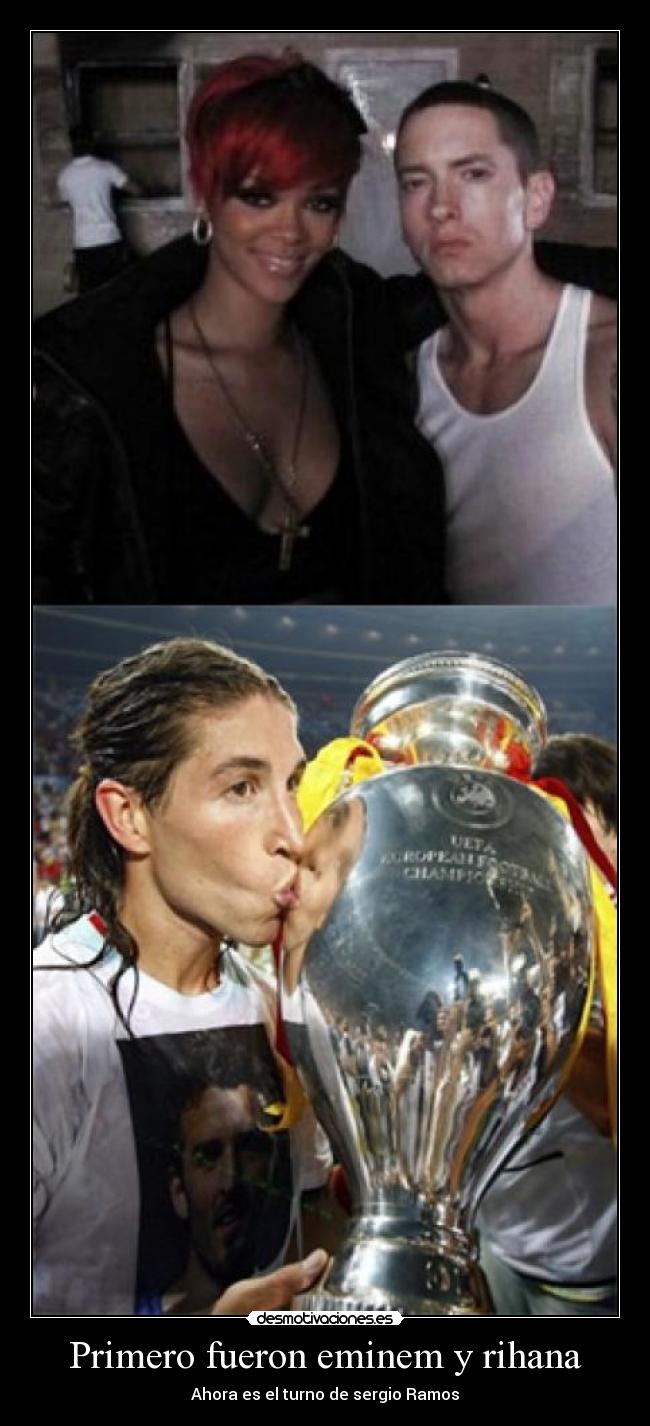 Primero fueron eminem y rihana - Ahora es el turno de sergio Ramos