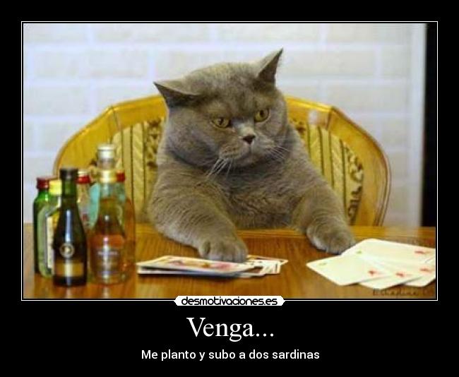 Venga... - Me planto y subo a dos sardinas