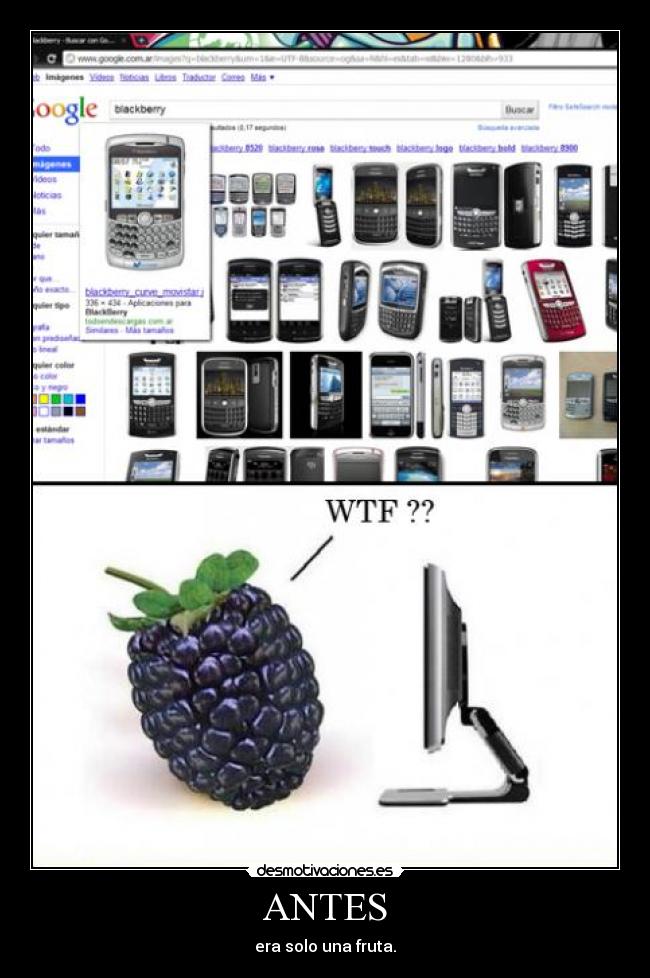 ANTES - era solo una fruta.