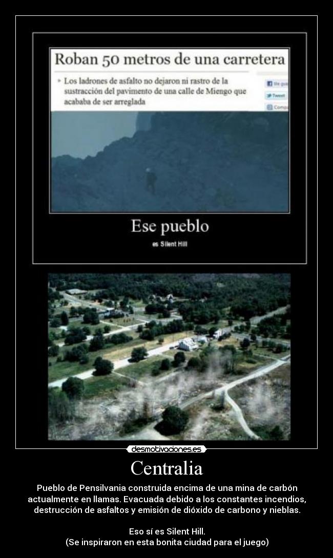 carteles silent hill pensilvania desmotivaciones