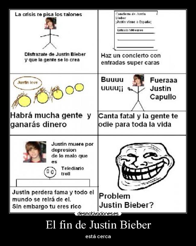 El fin de Justin Bieber - 
