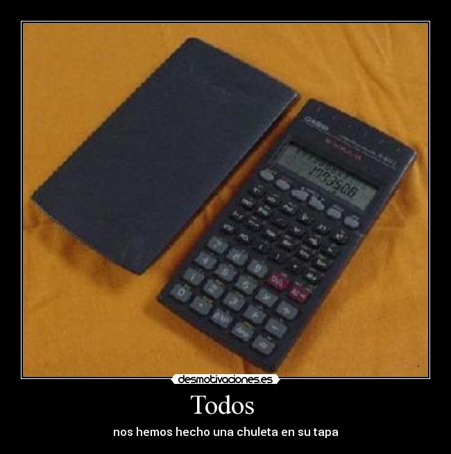 carteles casio chuleta desmotivaciones