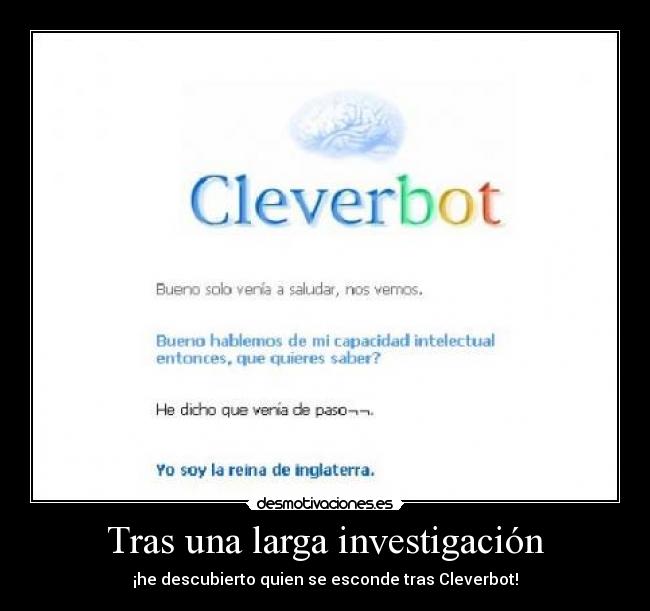 carteles cleverbot identidad secreta desmotivaciones