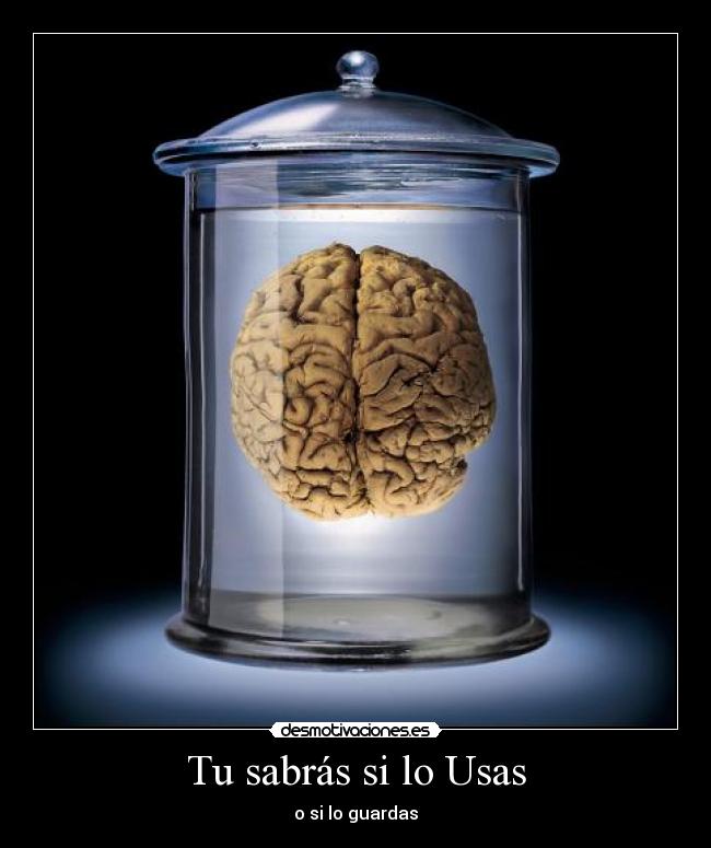 Tu sabrás si lo Usas - o si lo guardas