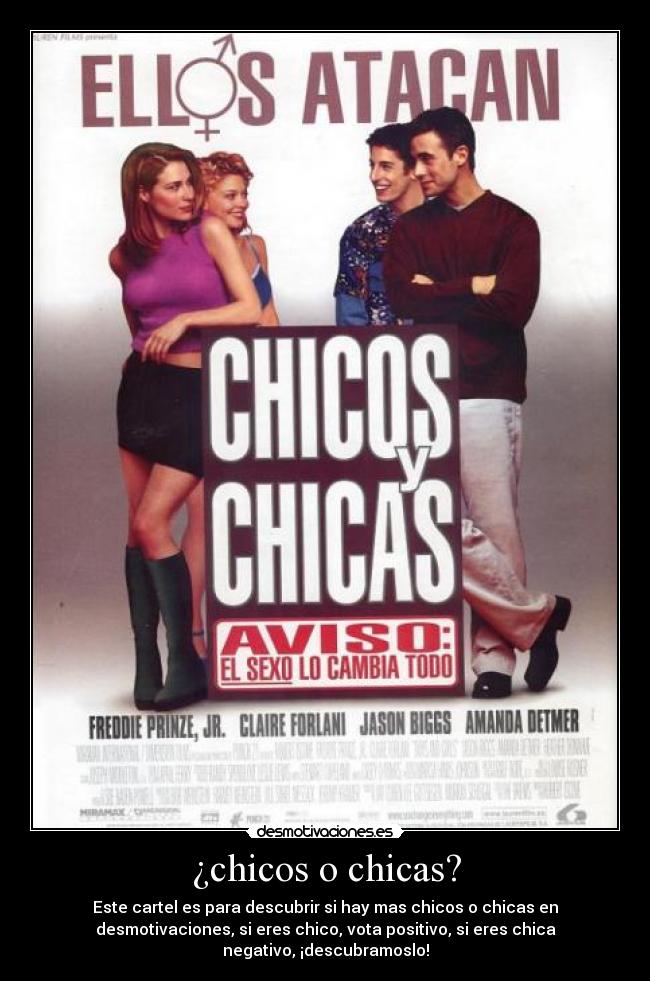 ¿chicos o chicas? -