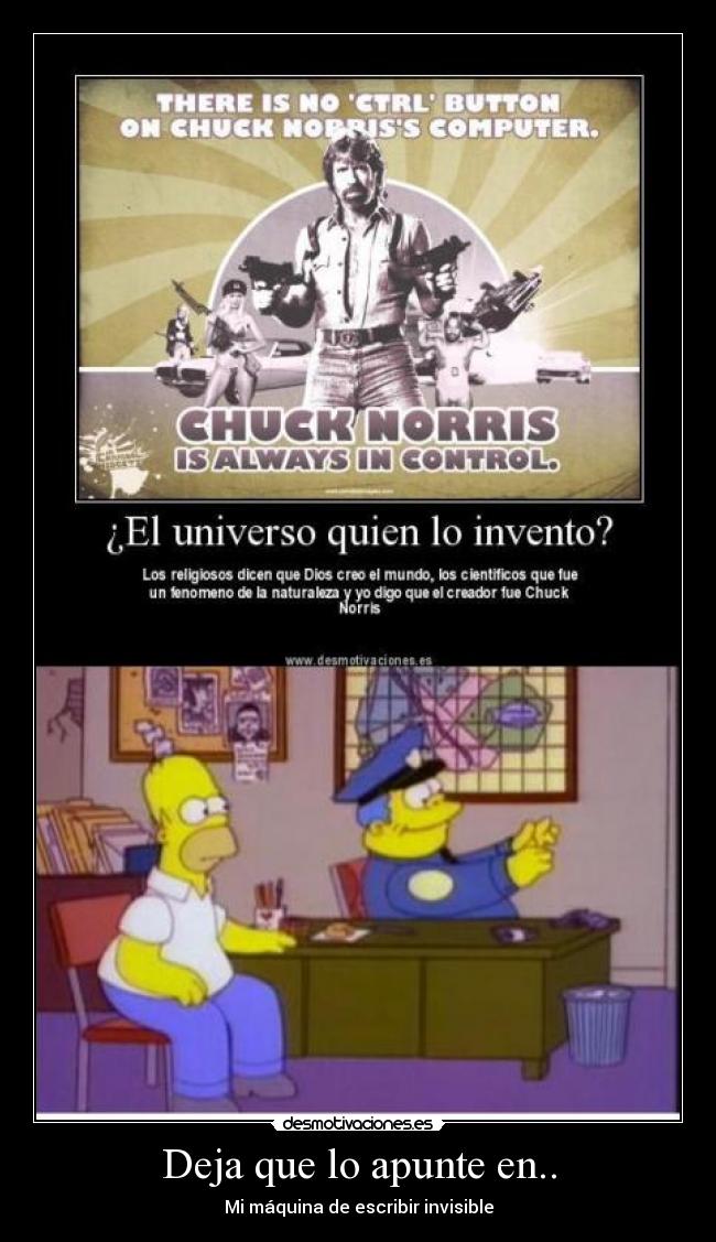 Deja que lo apunte en.. - Mi máquina de escribir invisible