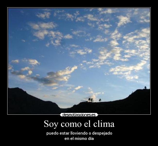 Soy como el clima - 