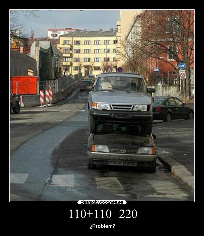110+110=220 - ¿Problem?