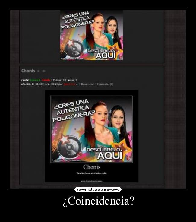 ¿Coincidencia? -
