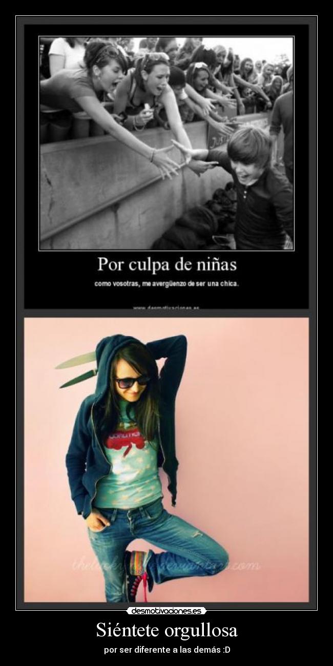 Siéntete orgullosa -
