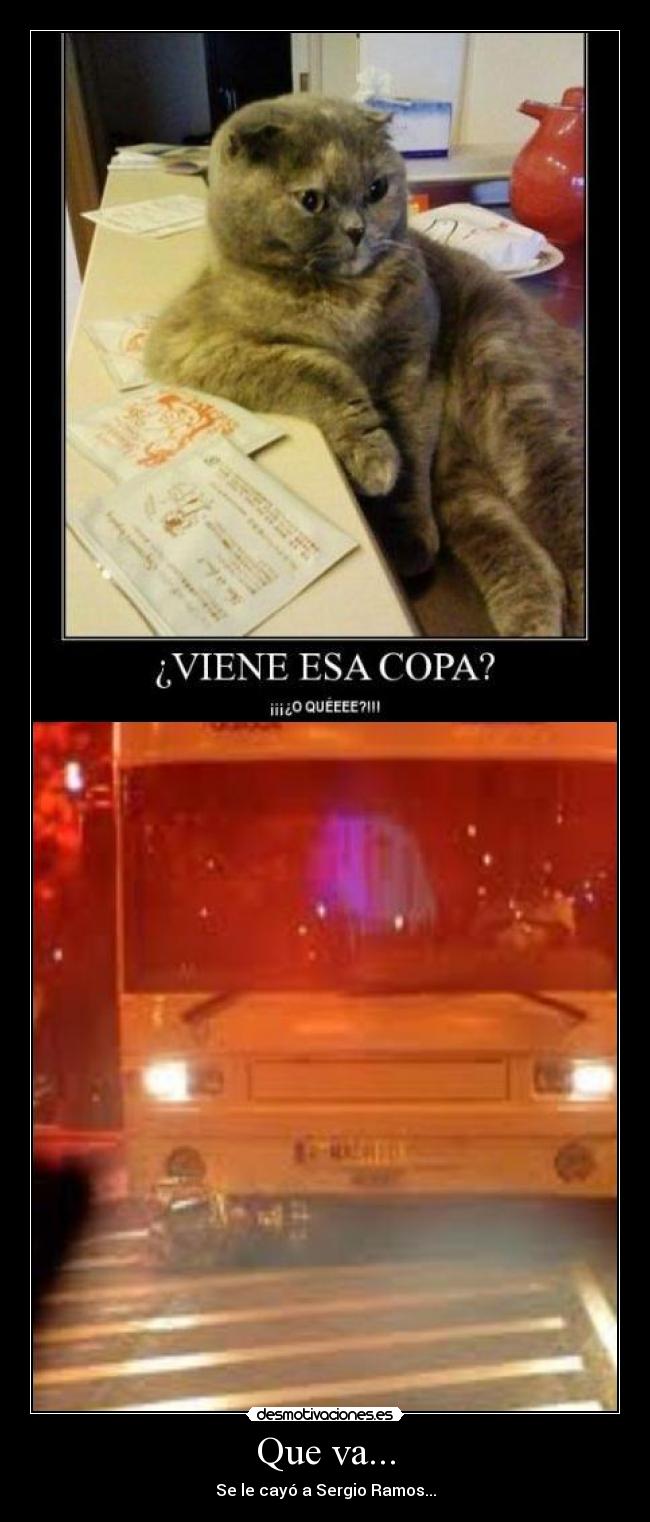 Que va... - Se le cayó a Sergio Ramos...