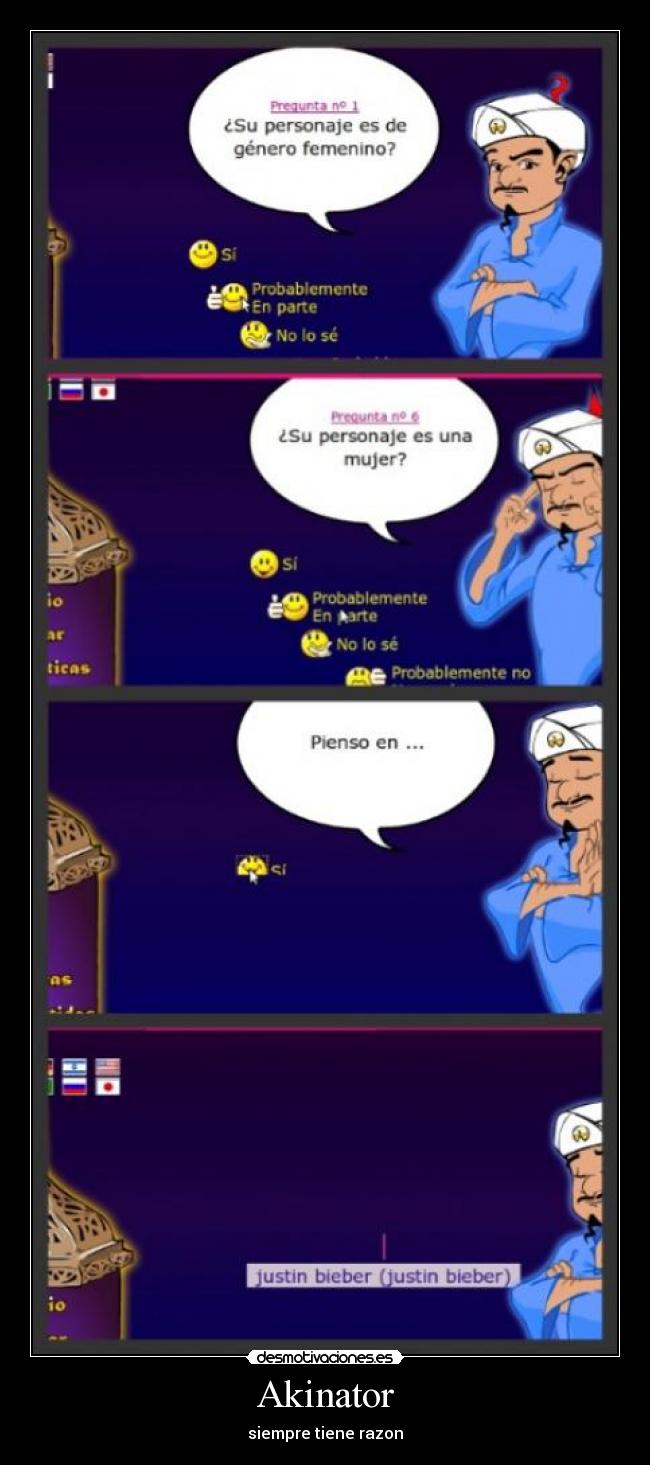 Akinator - siempre tiene razon