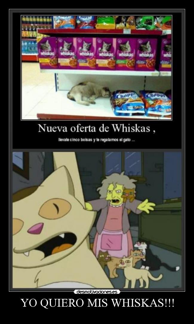 YO QUIERO MIS WHISKAS!!! -