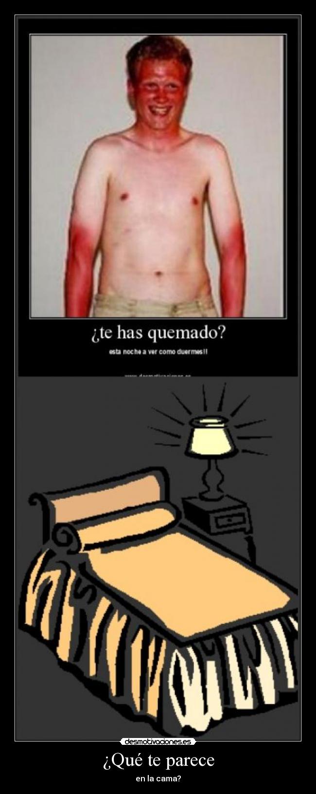 ¿Qué te parece - en la cama?