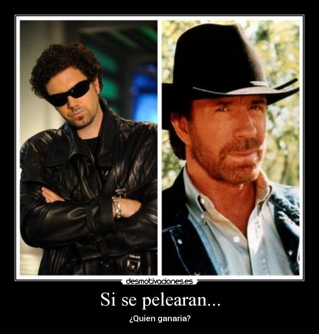Si se pelearan... -