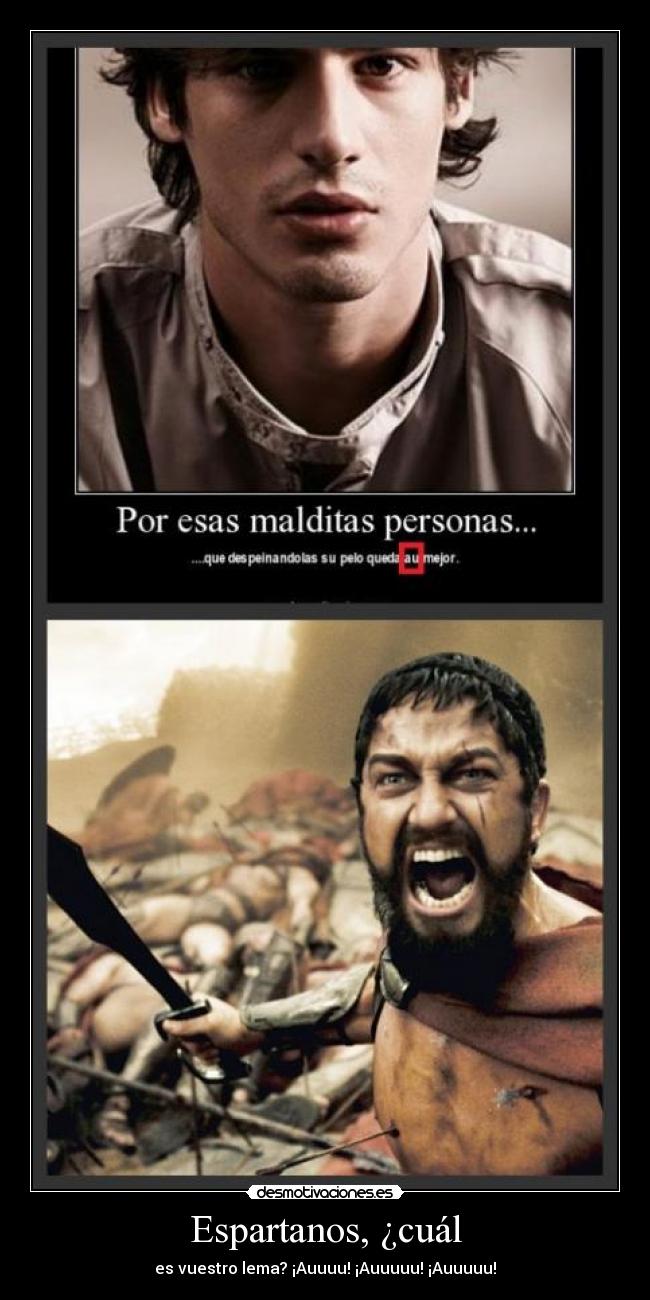 carteles espartanos desmotivaciones