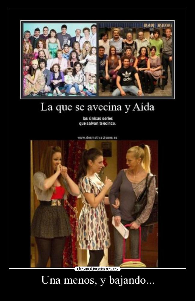 Una menos, y bajando... - 