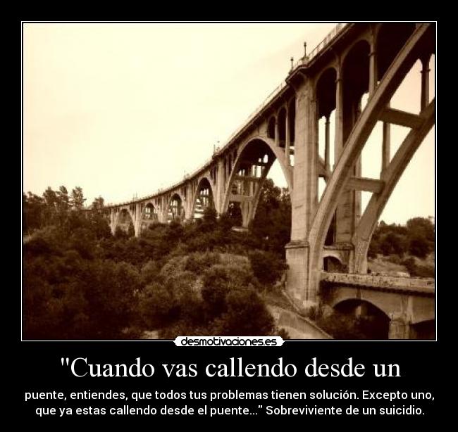 Cuando vas callendo desde un - 