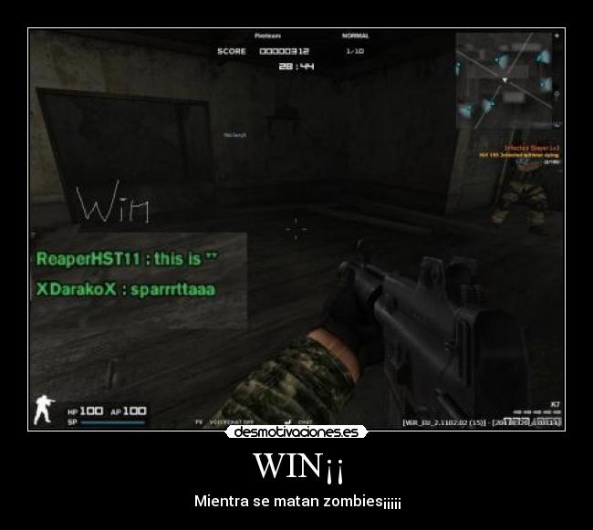 WIN¡¡ - Mientra se matan zombies¡¡¡¡¡