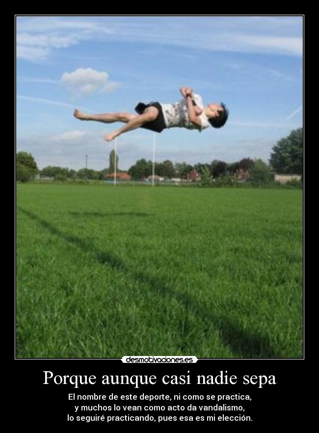 carteles tricking corkscrew deporte eleccion viejos zagan desmotivaciones