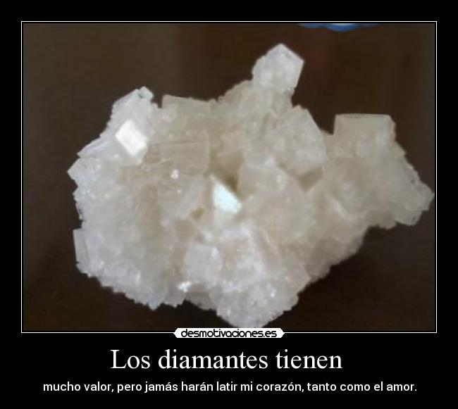 Los diamantes tienen -