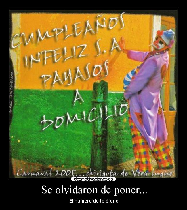 Se olvidaron de poner... -