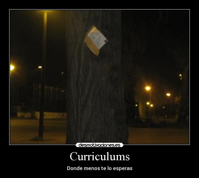 carteles curriculums desmotivaciones