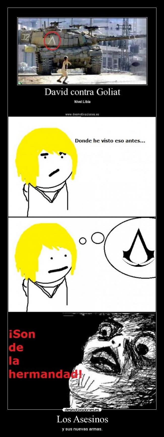 Los Asesinos - y sus nuevas armas.