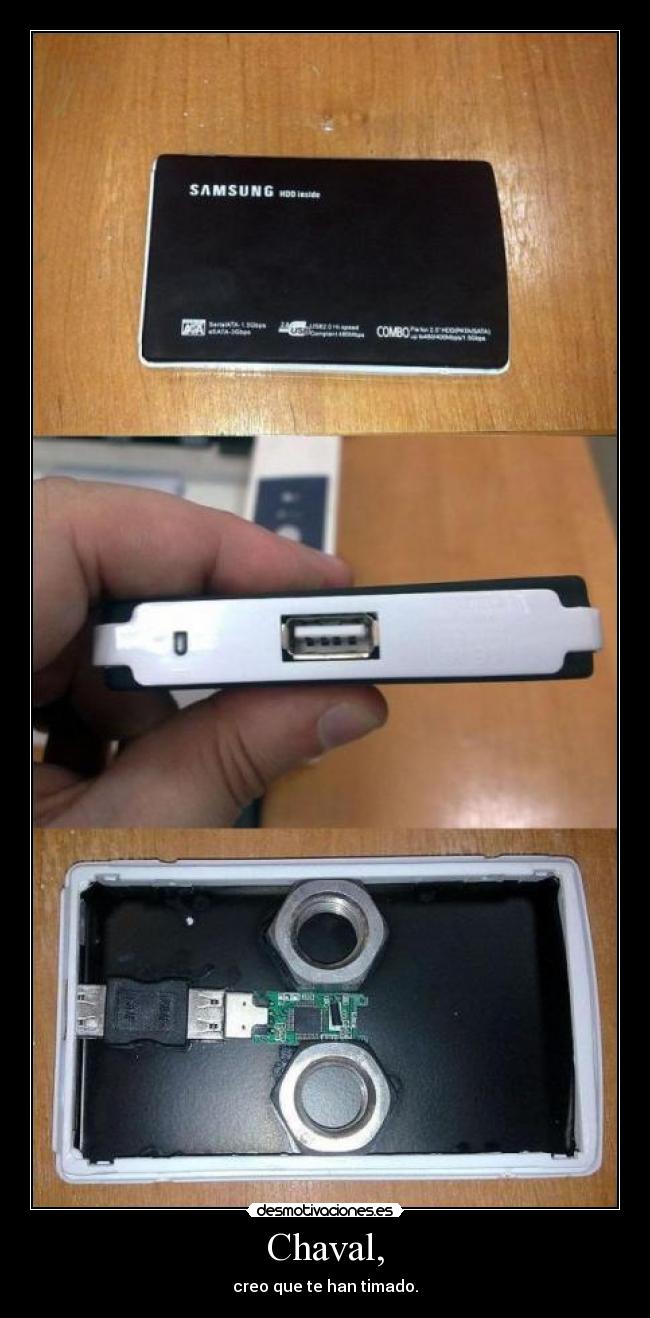 Chaval, - creo que te han timado.