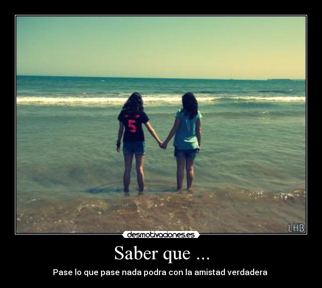 Saber que ... -