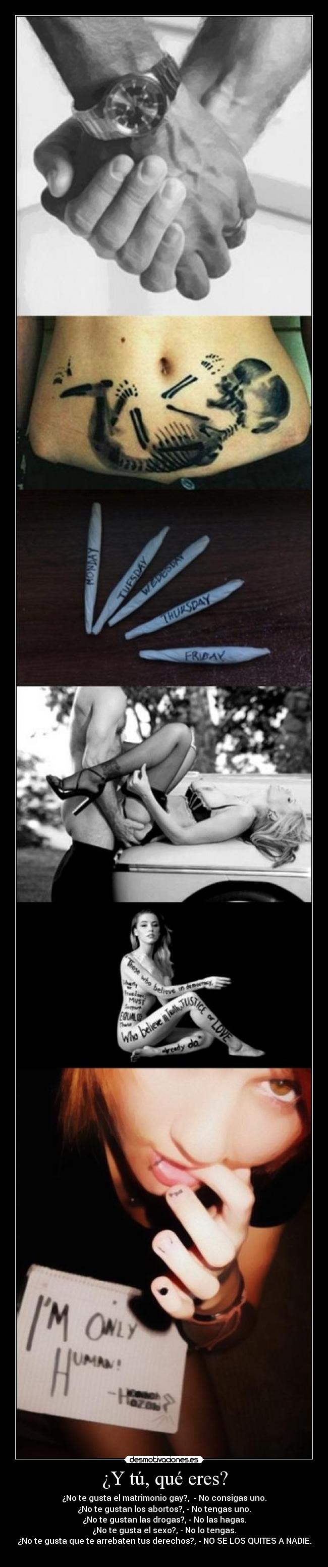 ¿Y tú, qué eres? -