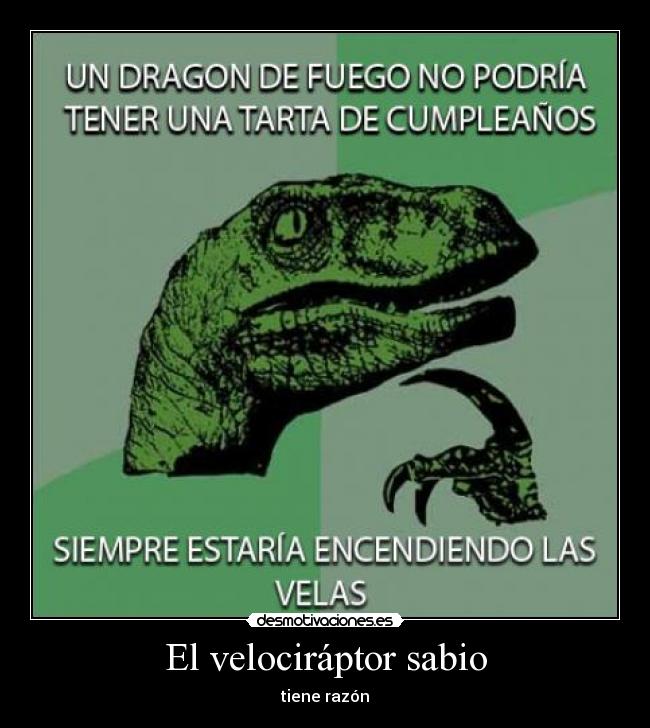 El velociráptor sabio - 