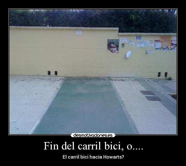 Fin del carril bici, o.... - 