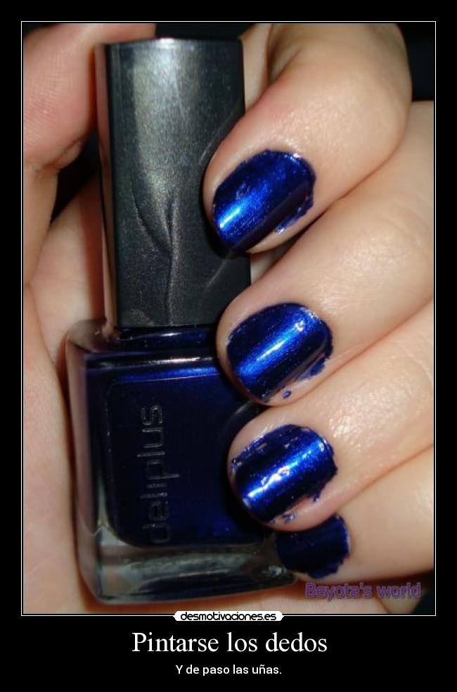 Pintarse los dedos -