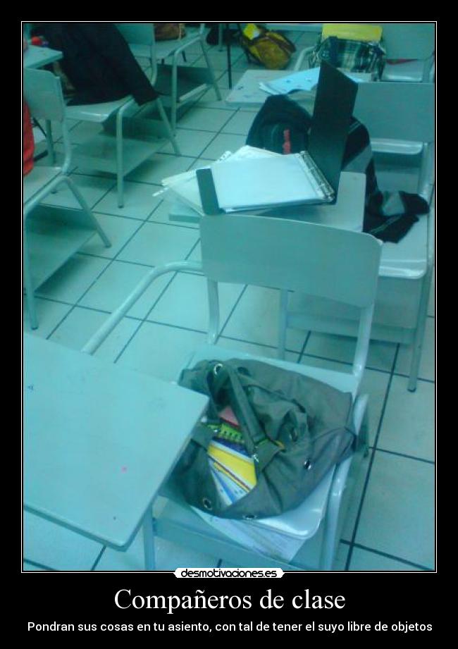 carteles clase asiento desmotivaciones