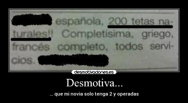 Desmotiva... -