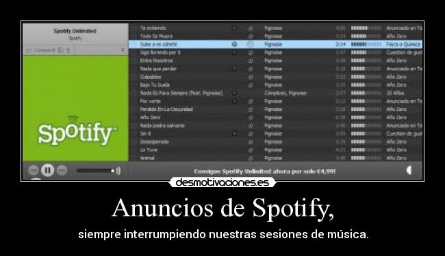 Anuncios de Spotify, - 