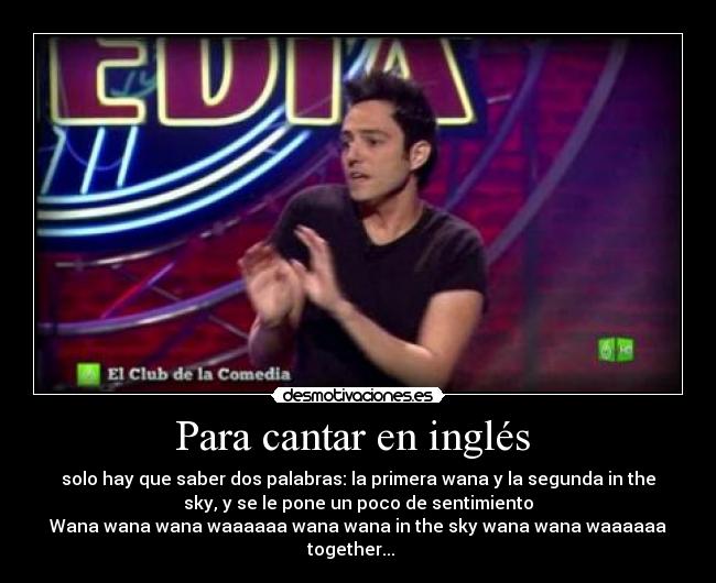 Para cantar en inglés  - 