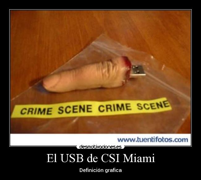 El USB de CSI Miami -