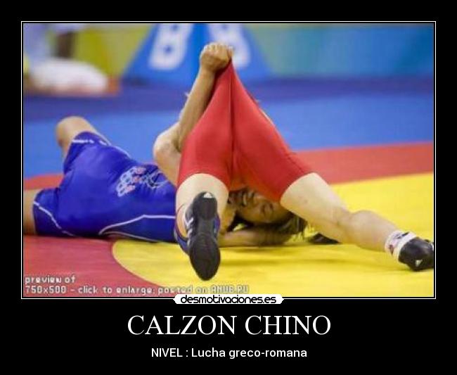CALZON CHINO - NIVEL : Lucha greco-romana