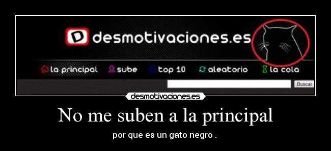 No me suben a la principal -